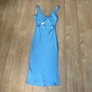 Billabong Backless Dress in Midnight Blue